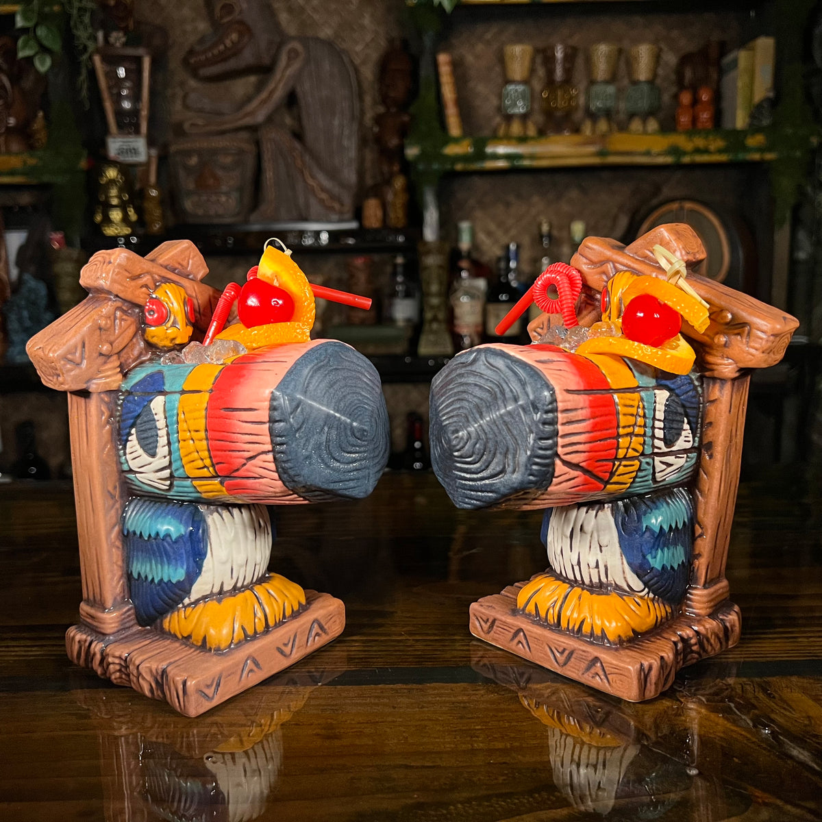 Tiki tOny's Yeti on Vacation Tiki Mug, sculpted by Thor - Limited Edition -  Ready to Ship (US Shipping Included)