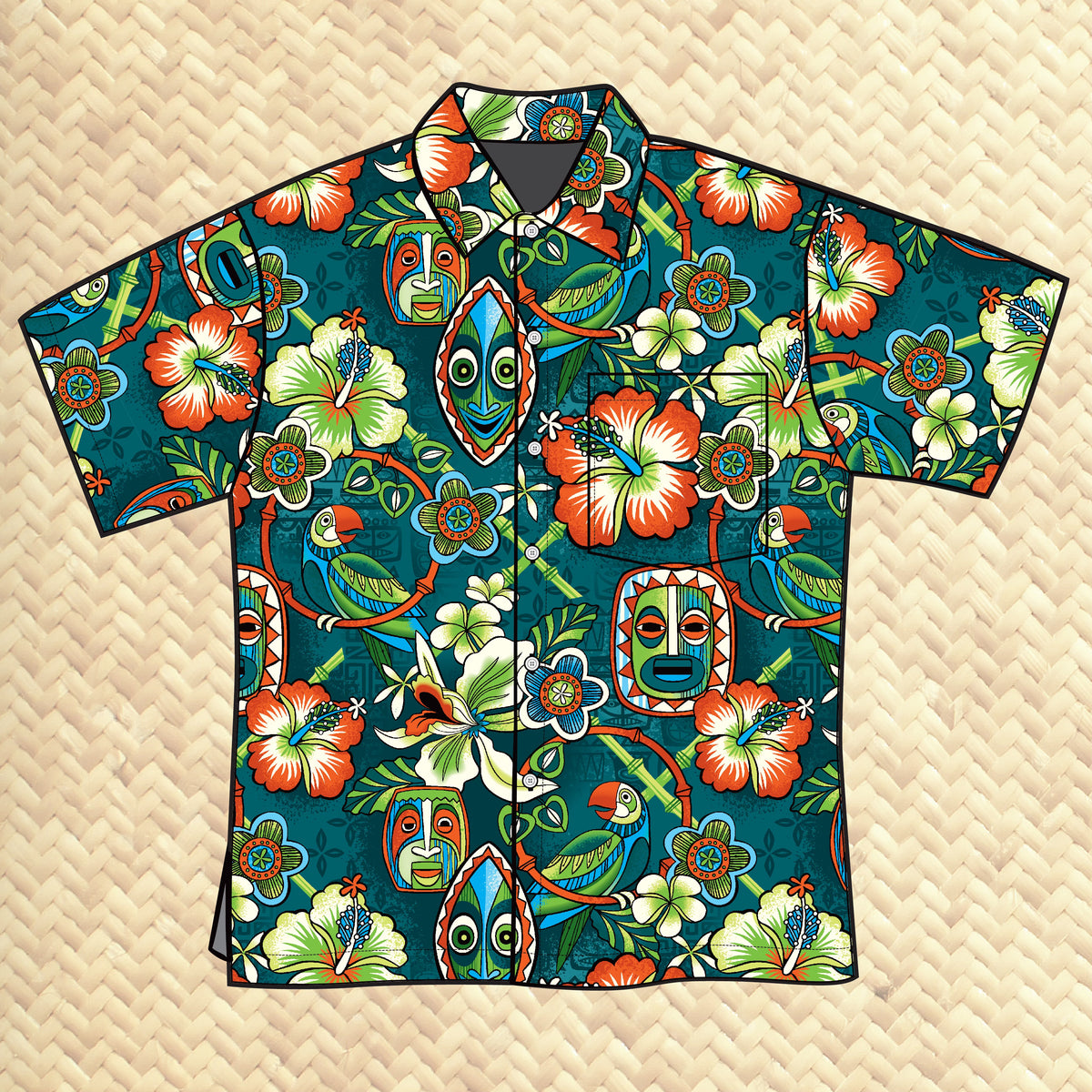 TikiLand Day 2024 'Tropic Serenade' - Classic Aloha Button Up-Shirt -  Unisex - Pre-Order