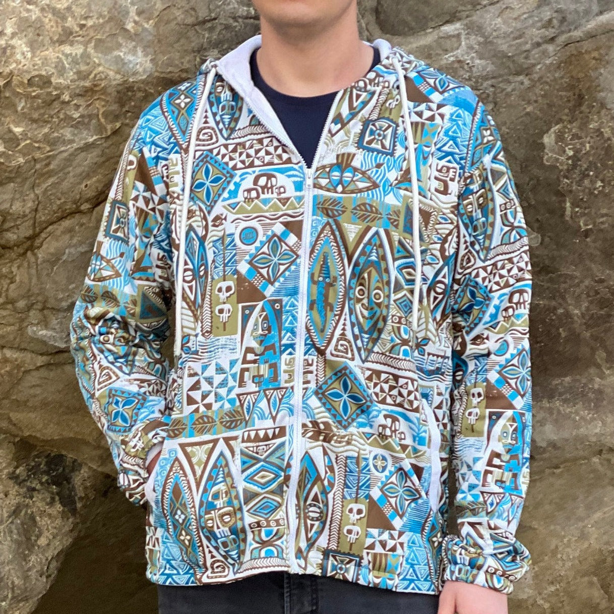 Authentic Unisex Woven Baja Hooded Jacket 