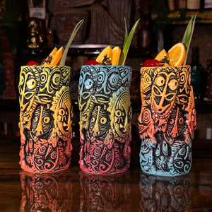 Crowded Hut Tiki Mug, designed by Ken Ruzic and sculpted by Thor - Limited Edition of 250 total - Glazed to Order, Ships in 1-2 Months