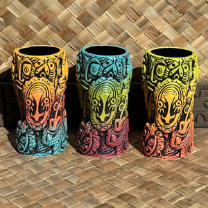 Crowded Hut Tiki Mug, designed by Ken Ruzic and sculpted by Thor - Limited Edition of 250 total - Glazed to Order, Ships in 1-2 Months