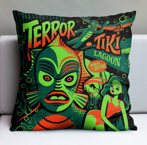 Creature Feature Pillow Cover - Ready to Ship!