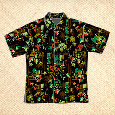 'Dark Expedition Dawn' Classic Aloha Button Up-Shirt - Unisex - Pre-Order