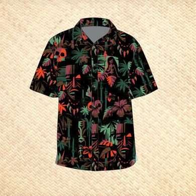 'Dark Expedition Sunset' Modern Fit with Flex Button-Up Shirt - Unisex - Pre-Order