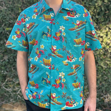 Jeff Granito's 'Rum Rum Reindeer' Classic Aloha Button Up-Shirt - Unisex - Ready to Ship!