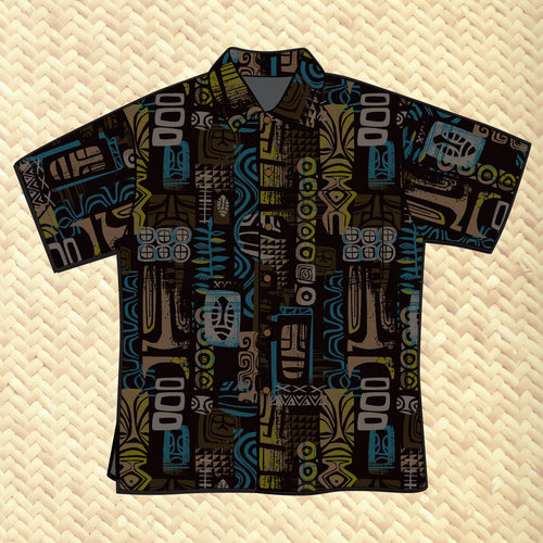 'Oceanika' Classic Aloha Button Up-Shirt - Unisex - Ready to Ship!