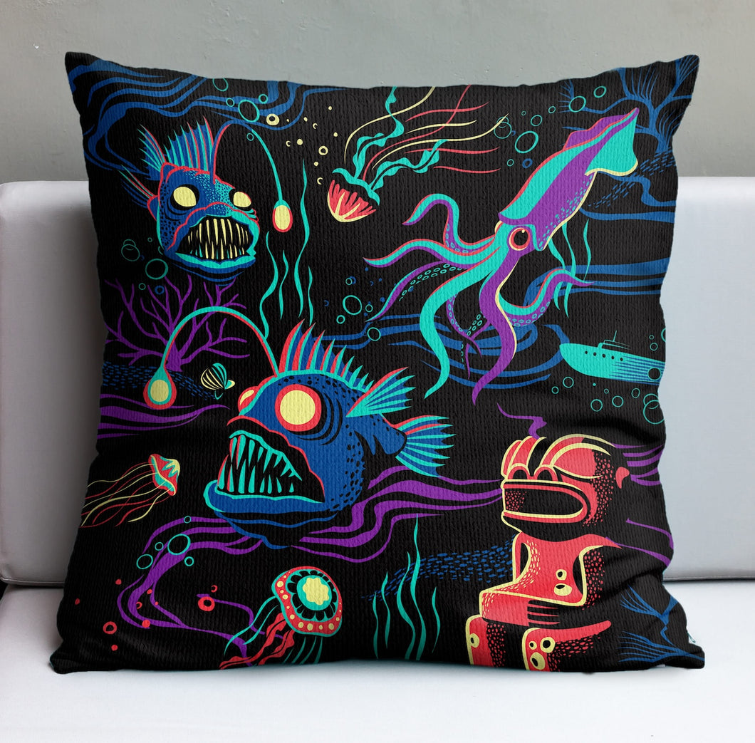 Dwellers of the Deep Pillow Cover - Ready to Ship!