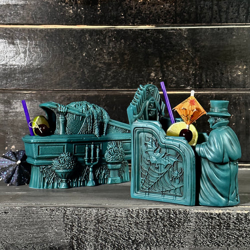 Thor's Zombie Returns + Phantom Pipes ceramic Tiki Mugs Set (Ghostly Blue Edition) - Limited Edition / Limited Time Pre-Order