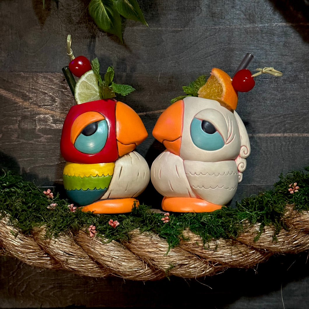 Tiki tOny's Jose & Rosita Chirp Chirp (Modern Bright) - Ceramic Tiki Mug Set - Limited Edition / Limited Time Pre-Order