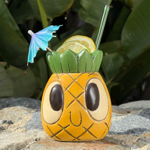 Tiki tOny's Pineapple Mug (Dark) - Ceramic Tiki Mug - Limited Edition / Limited Time Pre-Order