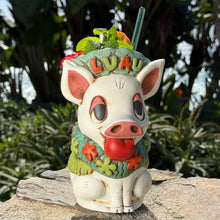 Tiki tOny's Kalua Pig - Ceramic Tiki Mugs - White + Mocha Limited Editions / Limited Time Pre-Order