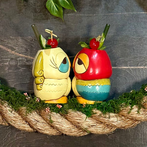 Tiki tOny's Jose & Rosita Chirp Chirp (Vintage Warm) - Ceramic Tiki Mug Set - Limited Edition / Limited Time Pre-Order