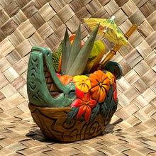 Tiki tOny's Flower Boat Canoe - Ceramic Tiki Mug - Limited Edition / Limited Time Pre-Order