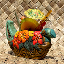 Tiki tOny's Flower Boat Canoe - Ceramic Tiki Mug - Limited Edition / Limited Time Pre-Order