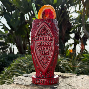 Jeff Granito's RedRum- Ceramic Tiki Mugs - Dark Red + Bright Red - Limited Editions / Limited Time Pre-Order