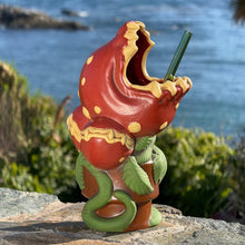 Feed Me! Man-eating Plant - Ceramic Tiki Mugs - Red + Green - Limited Edition / Limited Time Pre-Order