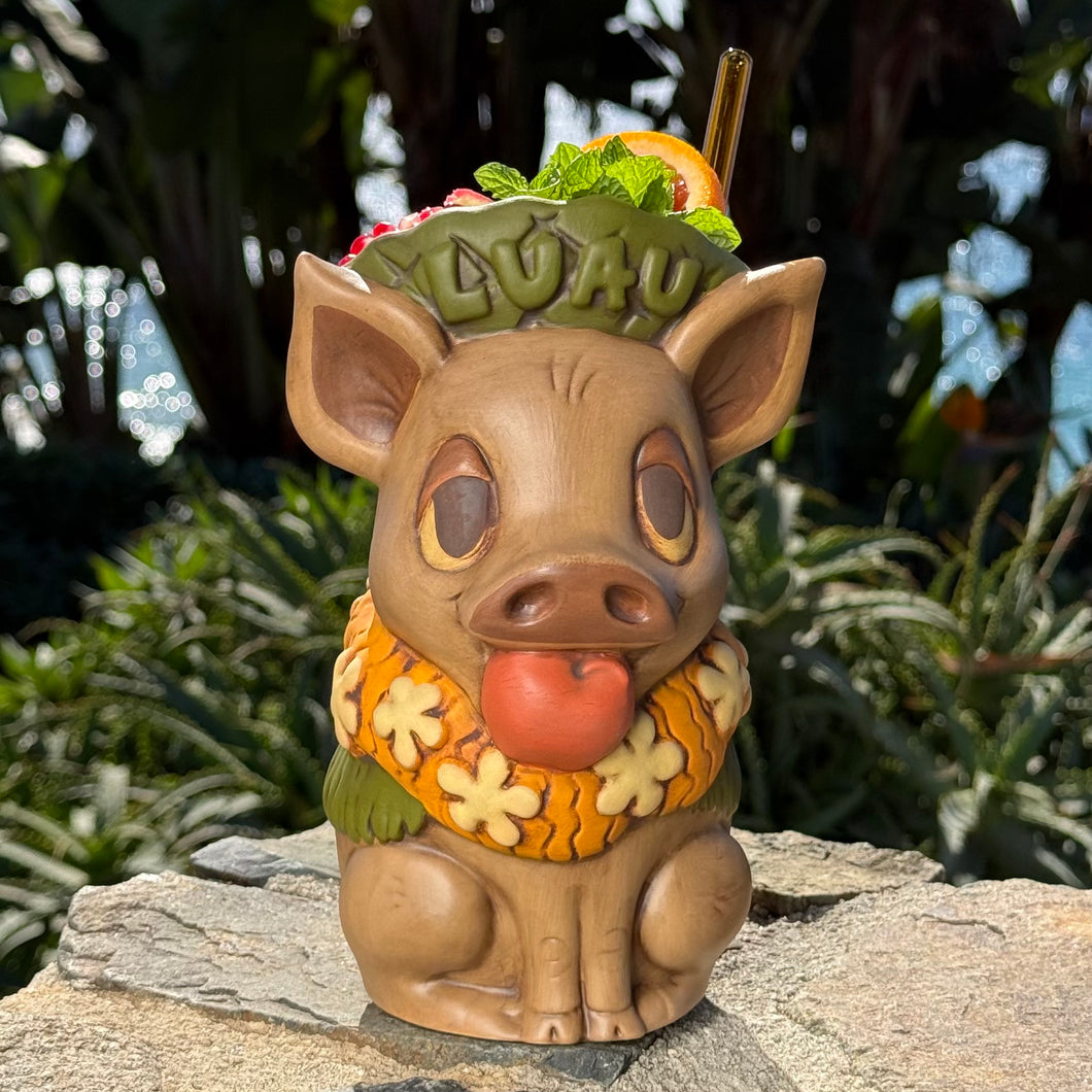 Tiki tOny's Kalua Pig - Ceramic Tiki Mug - Mocha Limited Edition / Limited Time Pre-Order