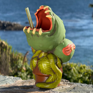 Feed Me! Man-eating Plant - Ceramic Tiki Mugs - Red + Green - Limited Edition / Limited Time Pre-Order