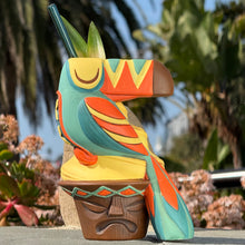 Jeff Granito's Toucan Whip  - Ceramic Tiki Mugs - Blue + Green - Limited Edition / Limited Time Pre-Order