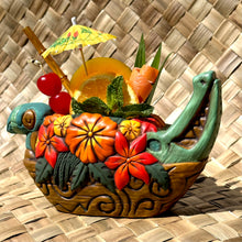 Tiki tOny's Flower Boat Canoe - Ceramic Tiki Mug - Limited Edition / Limited Time Pre-Order