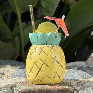 Tiki tOny's Pineapple Mug (Light) - Ceramic Tiki Mug - Limited Edition / Limited Time Pre-Order