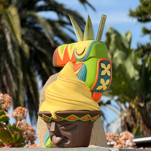 Jeff Granito's Toucan Whip  - Ceramic Tiki Mugs - Blue + Green - Limited Edition / Limited Time Pre-Order