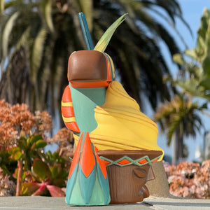 Jeff Granito's Toucan Whip  - Ceramic Tiki Mugs - Blue + Green - Limited Edition / Limited Time Pre-Order