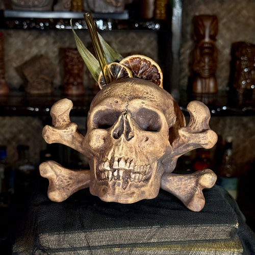 Jolly Roger ceramic Tiki Mug - Limited Edition of 150 - Made in USA - Ready to Ship!