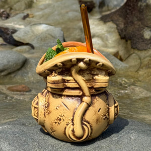 Downward Depths (Sand) - Ceramic Tiki Mug - Limited Edition / Limited Time Pre-Order