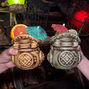 Downward Depths - Ceramic Tiki Mugs - Sand + Sea - Limited Edition / Limited Time Pre-Order