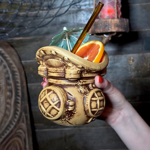 Downward Depths (Sand) - Ceramic Tiki Mug - Limited Edition / Limited Time Pre-Order