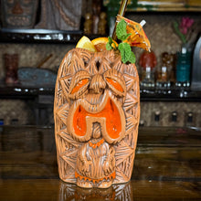 The Griper Tiki Mug (Orange) designed by Ken Ruzic, sculpted by Thor - Limited Edition of 250 - Ready to Ship!