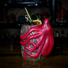 Rum Sucker / Octopus's Barrel - Ceramic Tiki Mugs - Sand + Ruby - Designed and Sculpted by Thor - Limited Edition / Limited Time Pre-Order