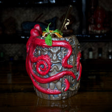 Rum Sucker / Octopus's Barrel (Ruby) - Ceramic Tiki Mug - Designed and Sculpted by Thor - Limited Edition / Limited Time Pre-Order