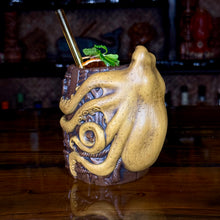 Rum Sucker / Octopus's Barrel (Sand) - Ceramic Tiki Mug - Designed and Sculpted by Thor - Limited Edition / Limited Time Pre-Order