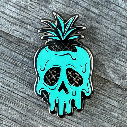 'Poisoned Pineapple Teal' Enamel Pin - Ready to Ship!