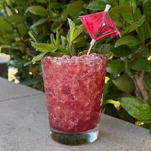 'A Christmas Glass' Half Wrap Mai Tai Cocktail Glass - Ready to Ship!