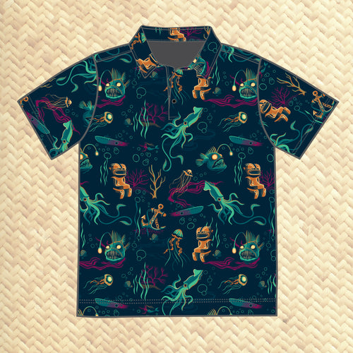 Jeff Granito's 'Dwellers of the Deep' Performance Golf Shirt - Pre-Order - Shipping Included!