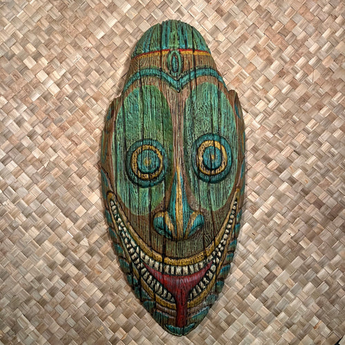 New Guinea Inspired Mask - Style No. 4 - Painted Finish - Wall Hanging - US* Shipping Included