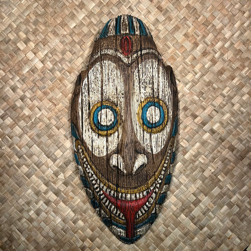 New Guinea Inspired Mask - Style No. 3 - Painted Finish - Wall Hanging - US* Shipping Included