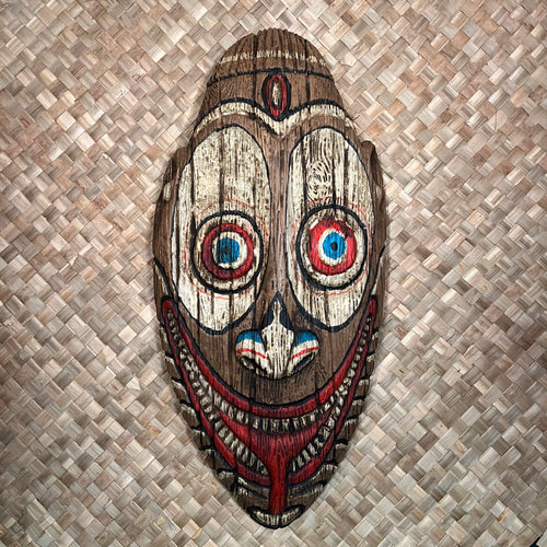 New Guinea Inspired Mask - Style No. 5 - Painted Finish - Wall Hanging - US* Shipping Included