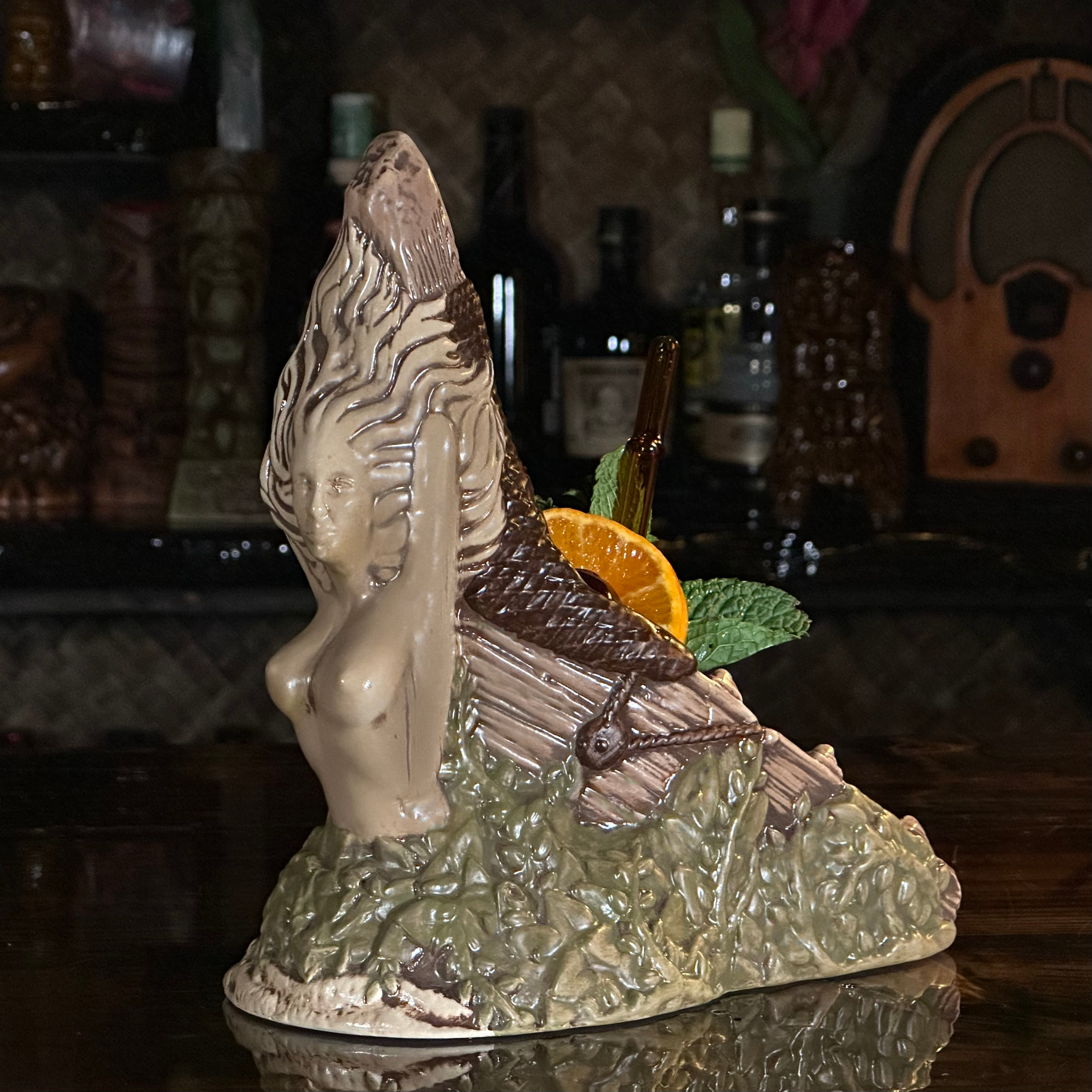 Tiki tOny's Yeti on Vacation Tiki Mug, sculpted by Thor - Limited Edition -  Ready to Ship (US Shipping Included)