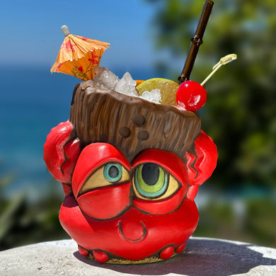 Tiki tOny's Red King Coconut - Ceramic Tiki Mug - Limited Edition / Limited Time Pre-Order