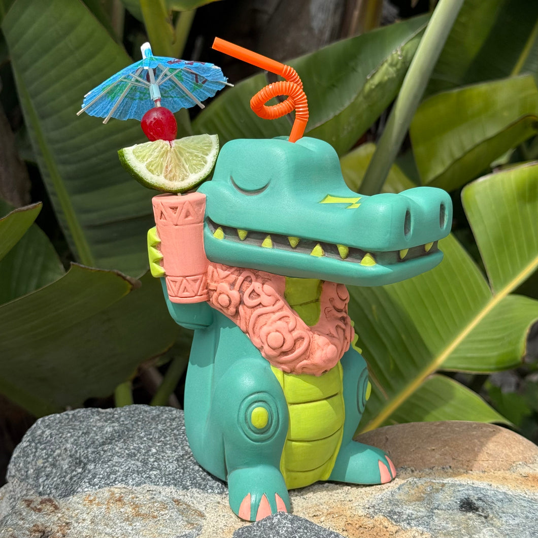 Jeff Granito's Croc Tails (Blue) - Ceramic Tiki Mug - Limited Edition / Limited Time Pre-Order