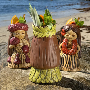 "it's a hula world" Tiki Mug, Hula Girl Ti - #4 of a 4 mug series - Limited Edition / Limited Time Pre-Order