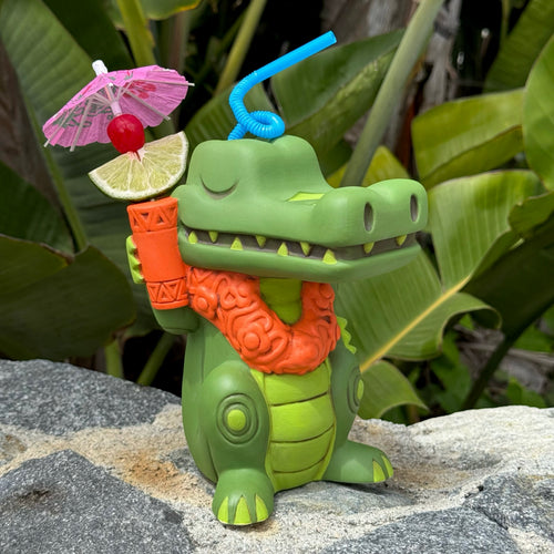 Jeff Granito's Croc Tails (Green) - Ceramic Tiki Mug - Limited Edition / Limited Time Pre-Order