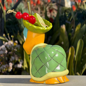 Tiki tOny's Topsy-turvy Turtle (Blue Eyes) - Ceramic Tiki Mug - Limited Edition / Limited Time Pre-Order