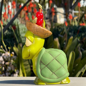 Tiki tOny's Topsy-turvy Turtle (Green Eyes) - Ceramic Tiki Mug - Limited Edition / Limited Time Pre-Order