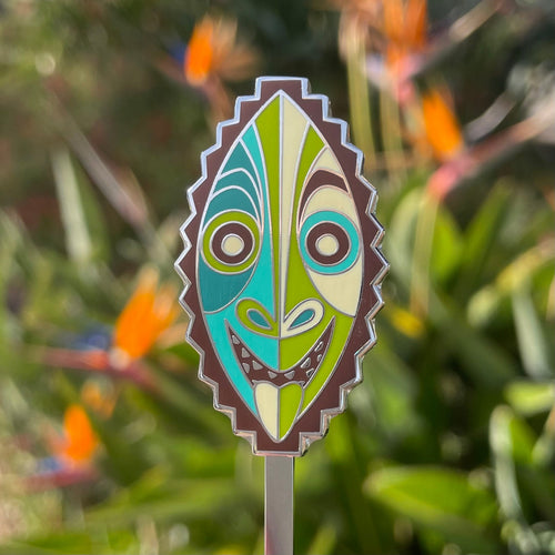 Jungle JuJu Greeting Metal Enamel Swizzle Stick - Ready to Ship!