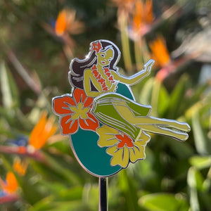 Classic Hula Metal Enamel Swizzle Stick - Ready to Ship!